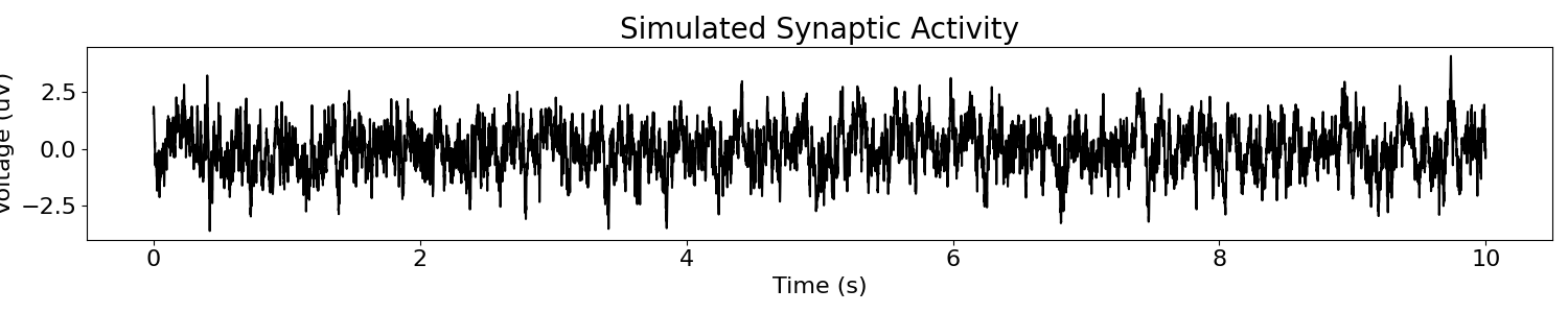 Simulated Synaptic Activity