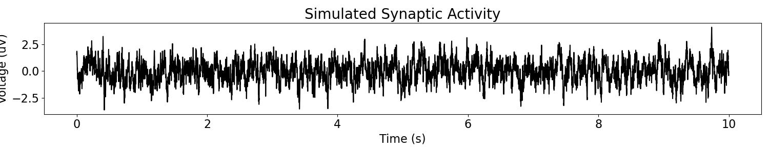 Simulated Synaptic Activity